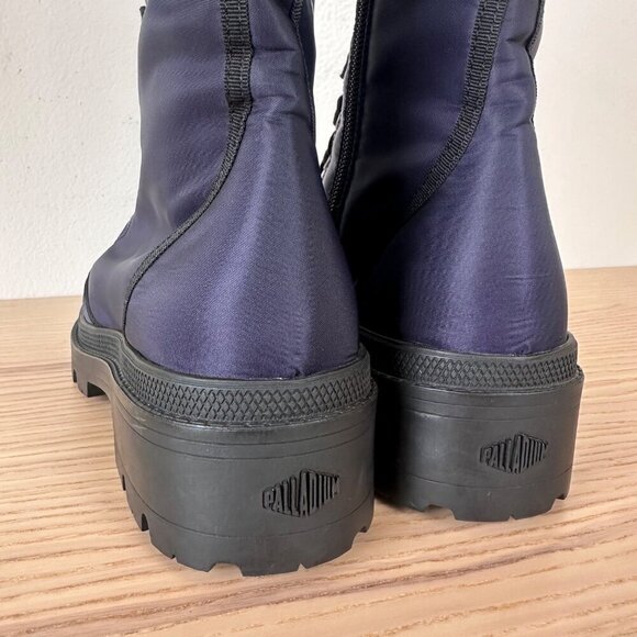 Madison Maison x Palladium Ranger Boot Women Sz 6 Vegan Navy RARE 90's $495 - Picture 11 of 15